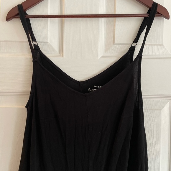 COPY - Torrid wide leg crop romper super soft size 00 - Picture 2 of 3